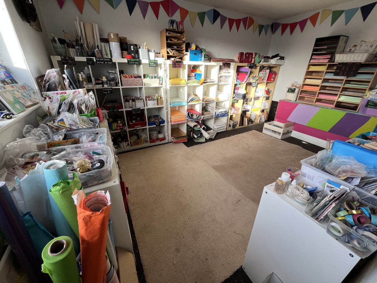 The Scrapstore paper crafts room
