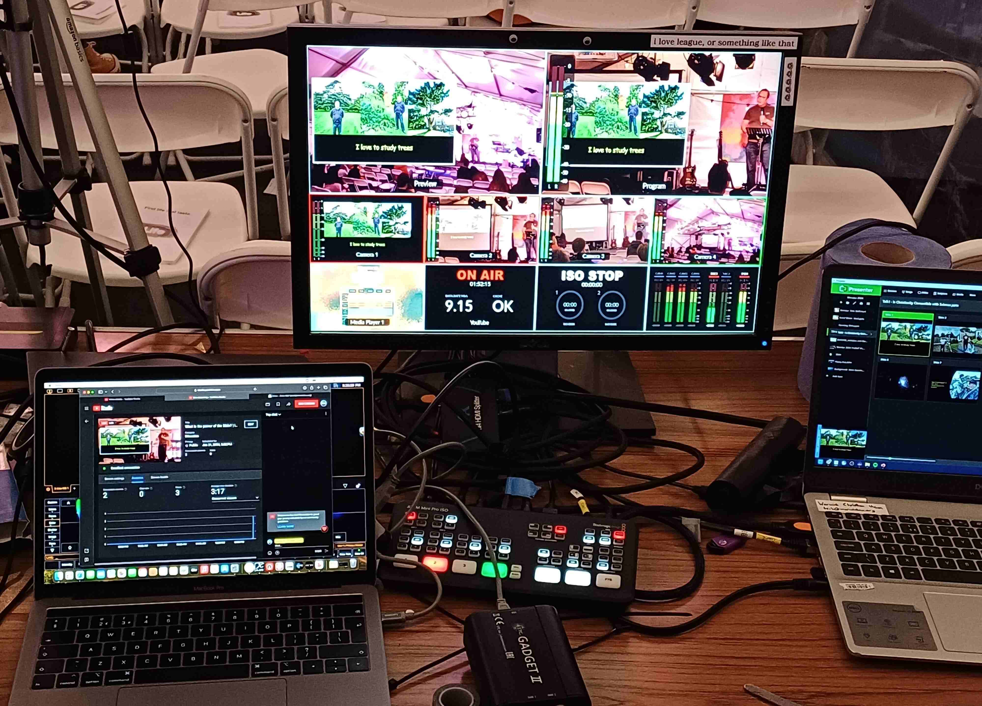 The streaming setup for the CU Wonder hire 24/25